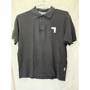 Slazenger Golf L Black White Shortsleeve Polo‎ Shirt Company Logo Grandpacore